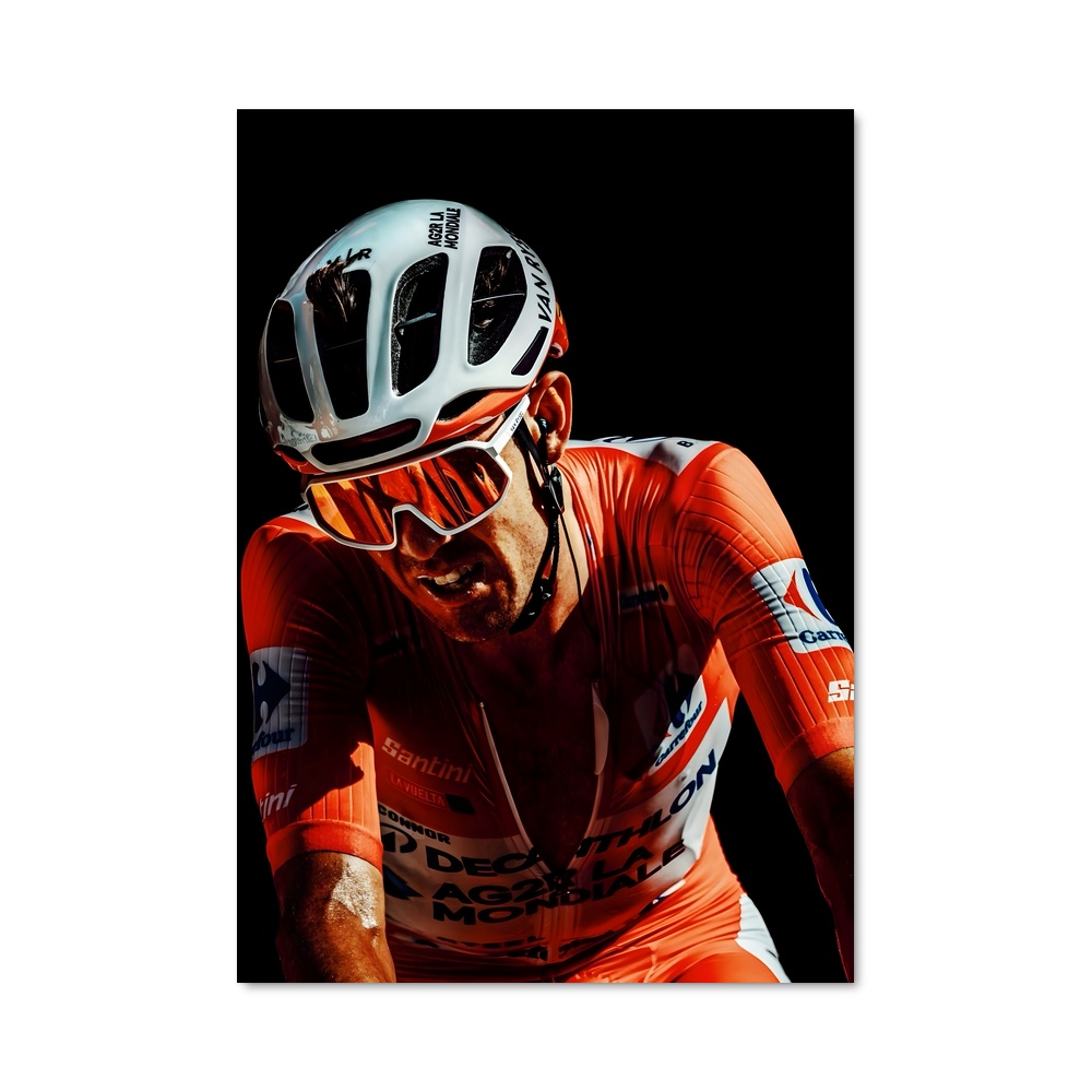 Poster Piste Énergique – affiche Cyclisme